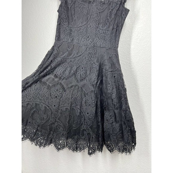 BB Dakota Rhianna Open Back Lace Dress Size 0 Fit And Flare Cocktail - Picture 4 of 7